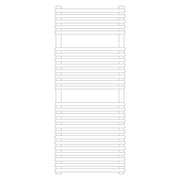 Termoarredo idraulico modello Catania di Lazzarini 1190x500 - Cromo by CeramicStore | Lo specialista del tuo bagno