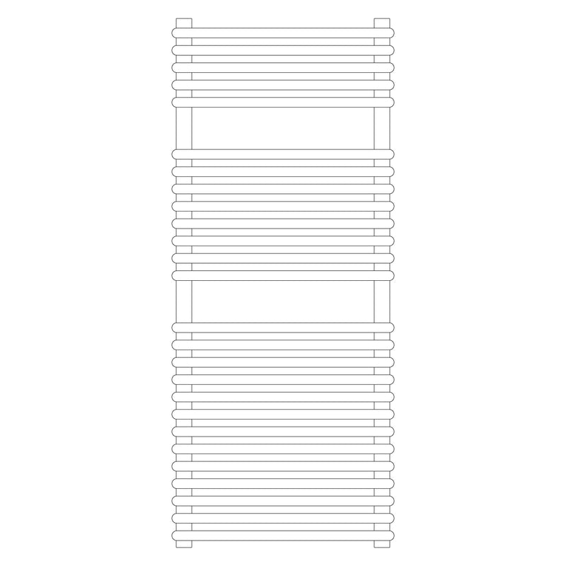 Termoarredo idraulico modello Catania di Lazzarini 1190x500 - Cromo by CeramicStore | Lo specialista del tuo bagno