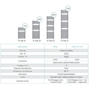 Termoarredo idraulico modello Catania di Lazzarini 1738x500 - Cromo by CeramicStore | Lo specialista del tuo bagno