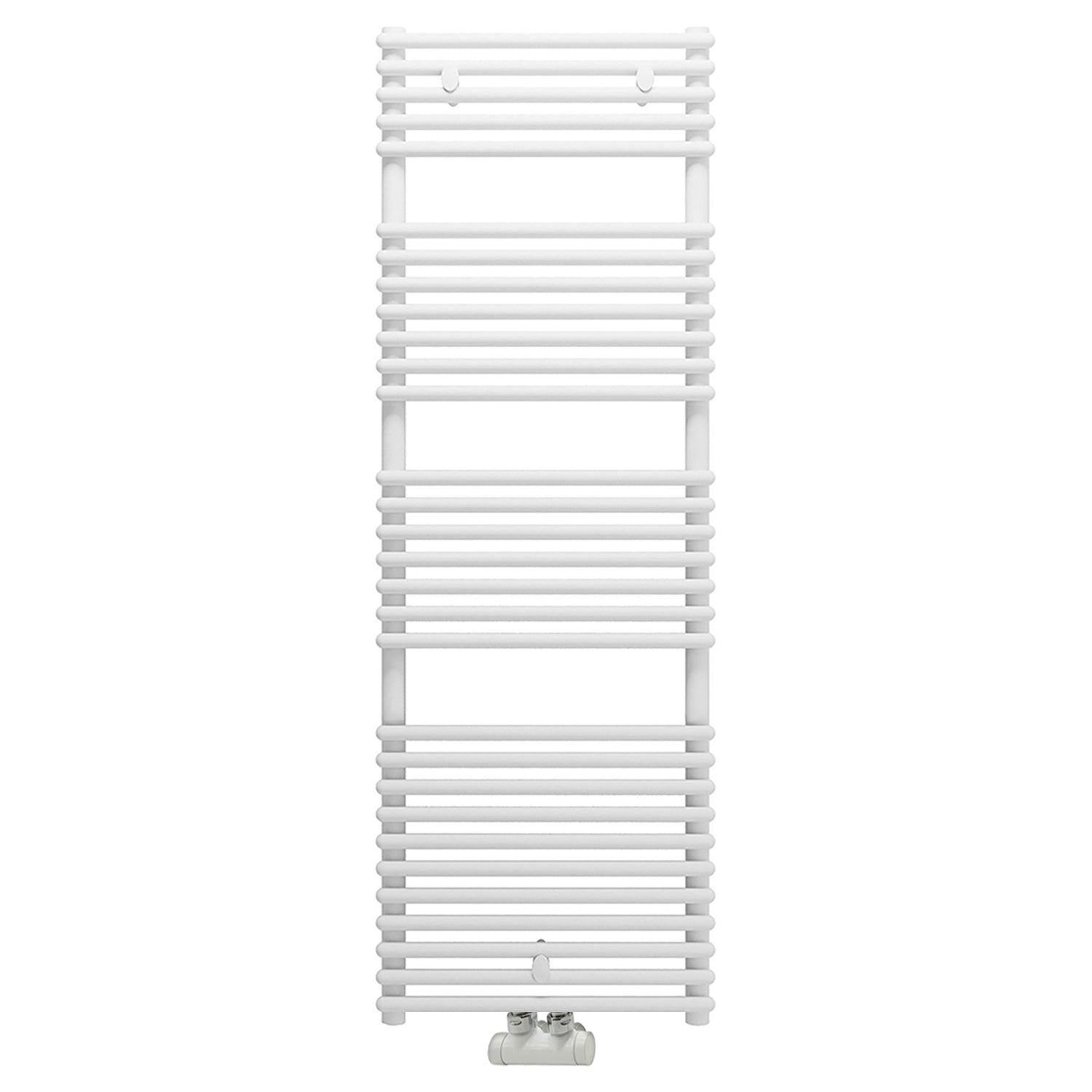 Termoarredo idraulico modello Catania di Lazzarini 1450x600 con attacchi centrali 50 mm - Bianco by CeramicStore | Lo specialista del tuo bagno