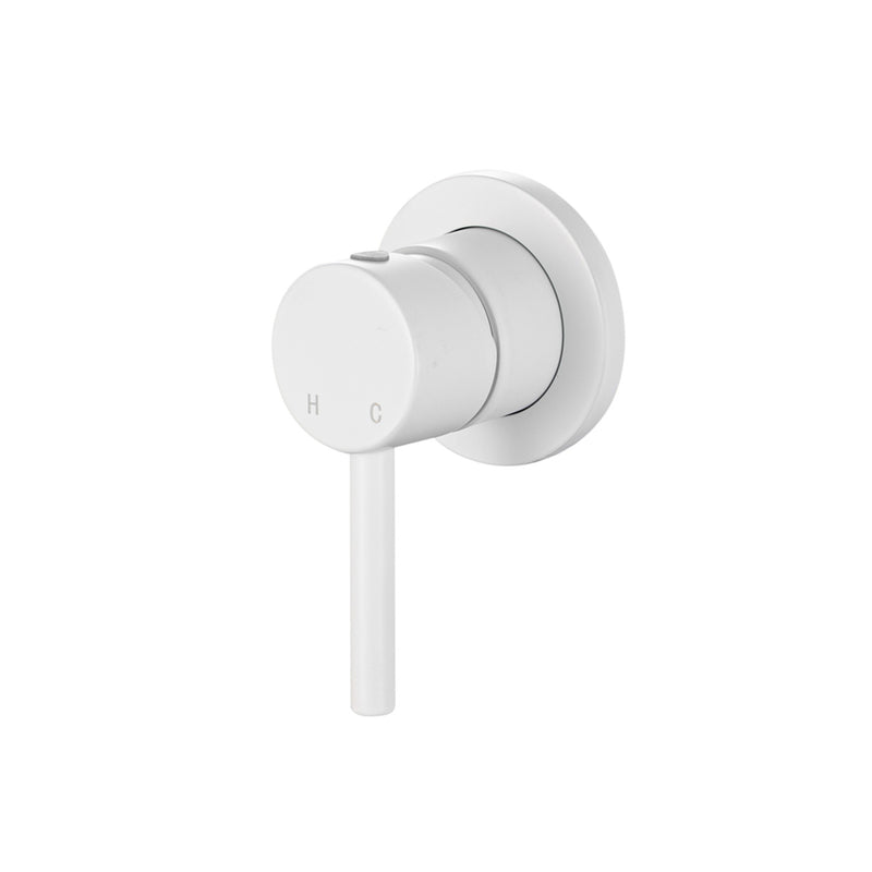 Coppia di miscelatori per lavabo incasso e bidet serie Moon in ottone bianco opaco by CeramicStore | Lo specialista del tuo bagno