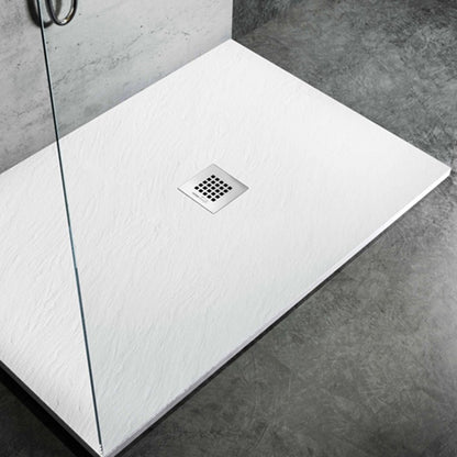 Piatto Doccia filo pavimento 90x155 x H 2,5 cm Easy effetto ardesia - Bianco by CeramicStore | Lo specialista del tuo bagno