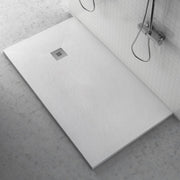 Piatto Doccia filo pavimento 90x155 x H 2,5 cm Easy effetto ardesia - Bianco by CeramicStore | Lo specialista del tuo bagno