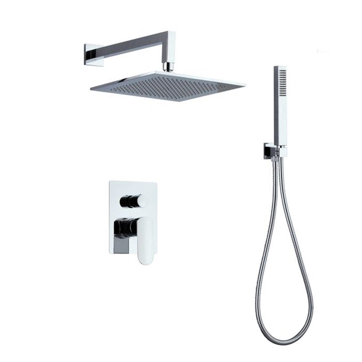 Set doccia composto da soffione Parigi, doccia e flessibile e deviatore 2vie by CeramicStore | Lo specialista del tuo bagno