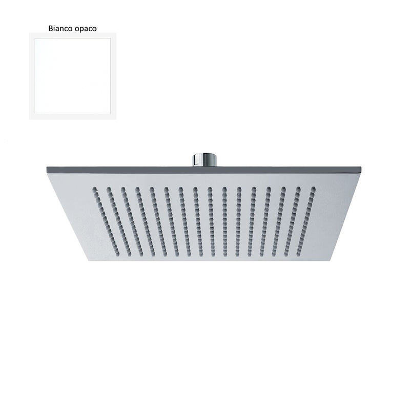 Set doccia composto da soffione Parigi, doccia e flessibile bianco by CeramicStore | Lo specialista del tuo bagno