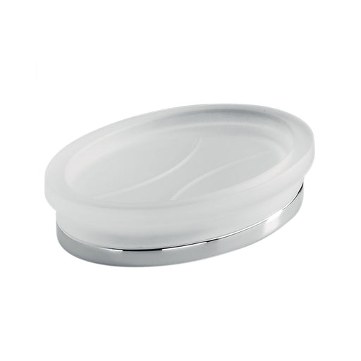 Porta oggetti da bagno in vetro acidato Land di Colombo Design by CeramicStore | Lo specialista del tuo bagno