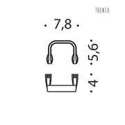 Appenditutto ad anello in ottone nero collezione Trenta di Colombo Design by CeramicStore | Lo specialista del tuo bagno