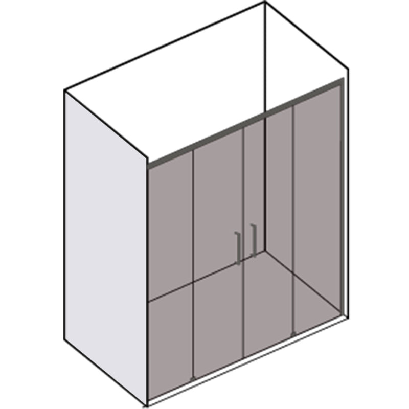 Porta doccia con 2 ante scorrevoli cm 160 modello Afrodite in cristallo temperato mm 6 by CeramicStore | Lo specialista del tuo bagno