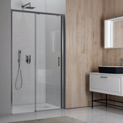 Porta doccia scorrevole apertura a sinistra cm 112 modello Afrodite in cristallo temperato mm 6 by CeramicStore | Lo specialista del tuo bagno