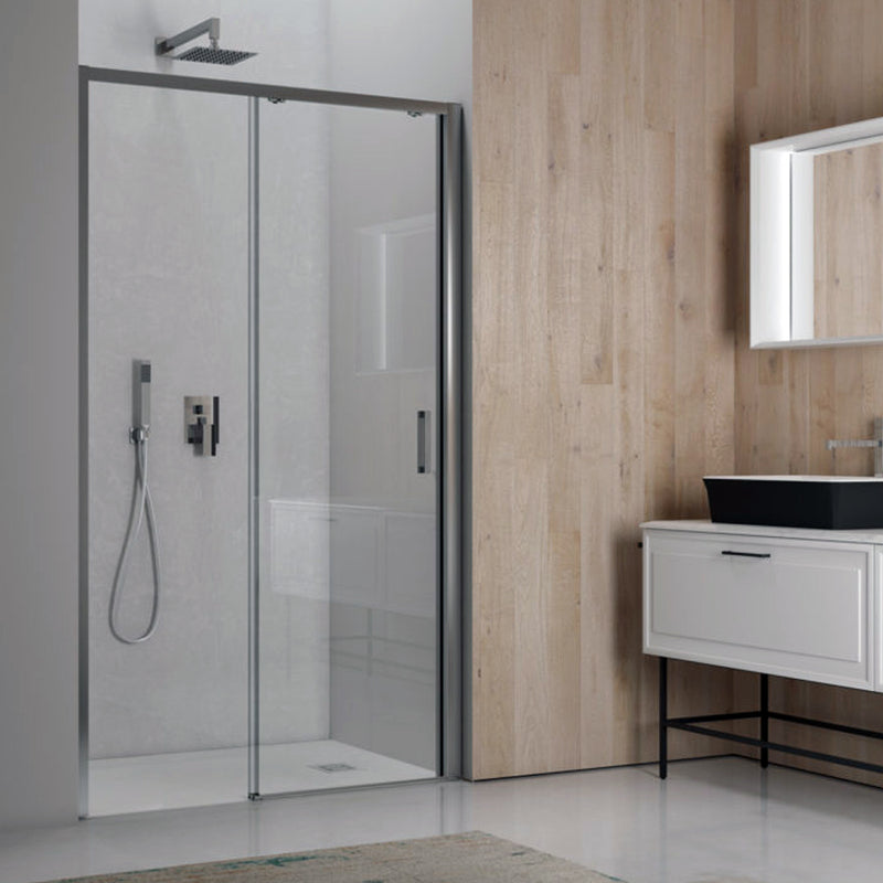 Porta doccia scorrevole apertura a sinistra cm 112 modello Afrodite in cristallo temperato mm 6 by CeramicStore | Lo specialista del tuo bagno