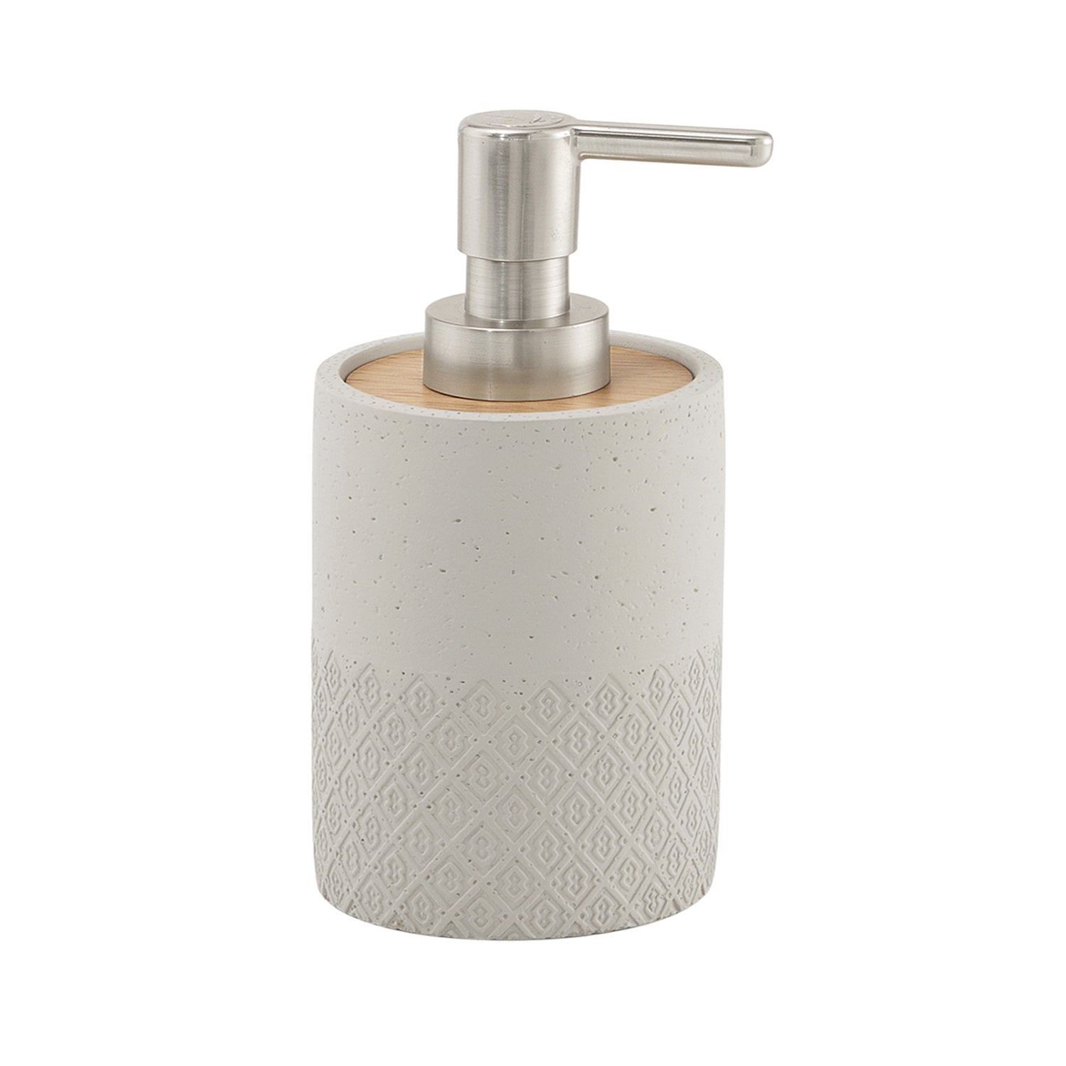 Versione outlet - Dosasapone in cemento e bambà¹ Gedy serie Afrodite - Grigio