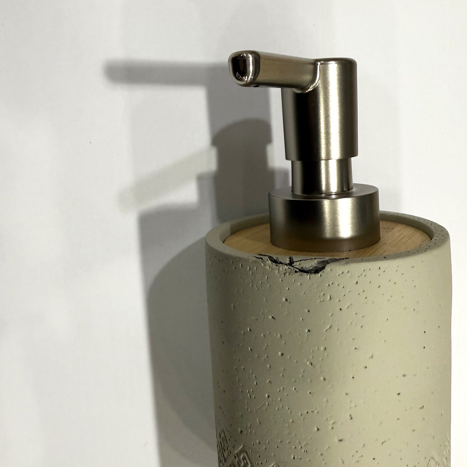 Versione outlet - Dosasapone in cemento e bambà¹ Gedy serie Afrodite - Grigio