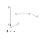 Maniglione di sicurezza reversibile in nylon bianco e acciaio inox collezione Othello di Lineabeta by CeramicStore | Lo specialista del tuo bagno