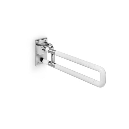 Maniglione di sicurezza ribaltabile in nylon bianco e acciaio inox collezione Othello di Lineabeta - max 360kg by CeramicStore | Lo specialista del tuo bagno