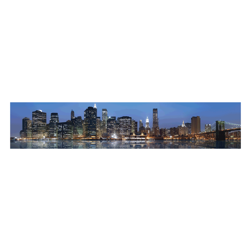 Termoarredo design linea TermoCrea Modello 'New York' cm 36x200 a piastra orizzontale interasse mm 50 by CeramicStore | Lo specialista del tuo bagno