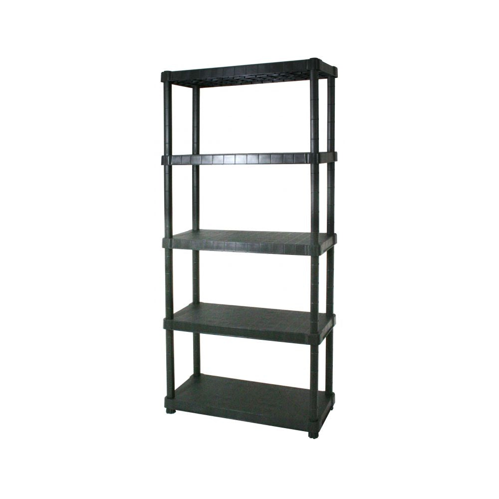Scaffale in resina antiurto a 5 ripiani modello Urano - Nero by CeramicStore | Lo specialista del tuo bagno