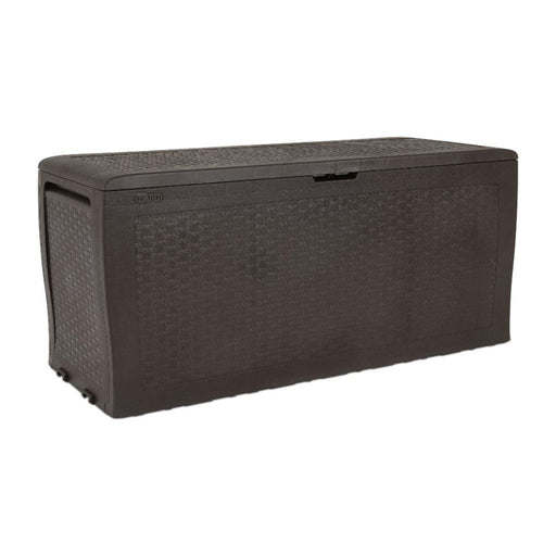 Cassapanca effetto rattan modello Keter Samoa in resina antiurto - Marrone by CeramicStore | Lo specialista del tuo bagno