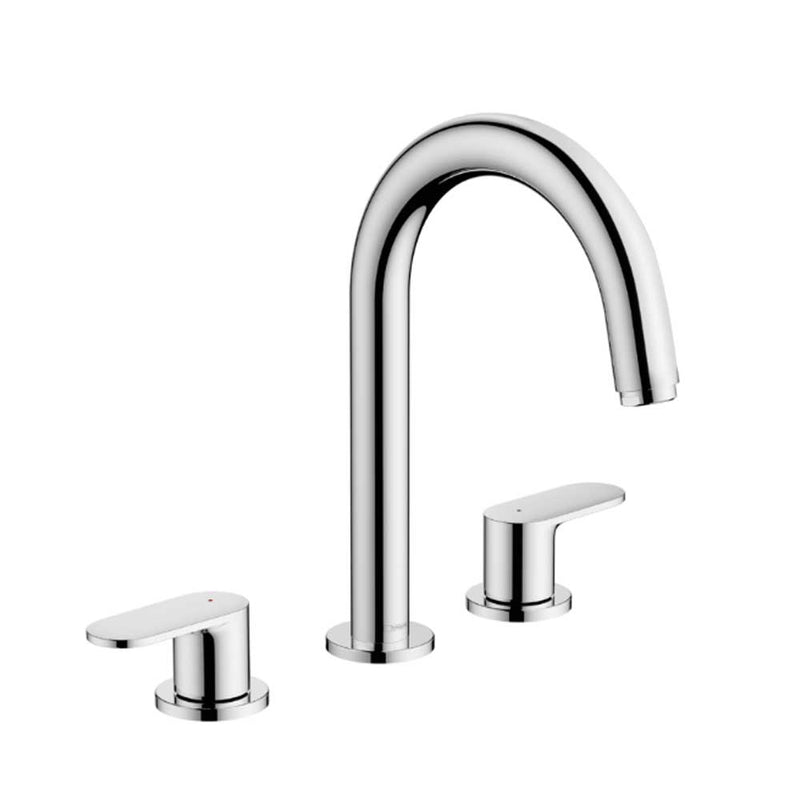 Miscelatore lavabo 3 fori con piletta cromo lucido Vernis Blend di Hansgrohe by CeramicStore | Lo specialista del tuo bagno