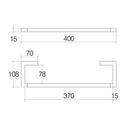 Porta Asciugamani Lineabeta collezione Grela in Acciaio Inox cm 40 per Installazione a Muro by CeramicStore | Lo specialista del tuo bagno