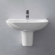 Lavabo con semicolonna sospesa Ceramica Azzurra modello Pratica - Bianco lucido by CeramicStore | Lo specialista del tuo bagno