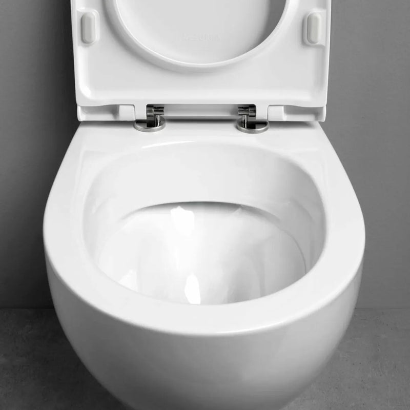 Vaso filo muro Ceramica Azzurra Pratica con sedile in termoindurente soft close