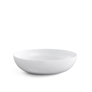 Lavabo ovale da appoggio senza piletta di scarico Lineabeta Acquaio in ceramica bianco lucido cm 49x34