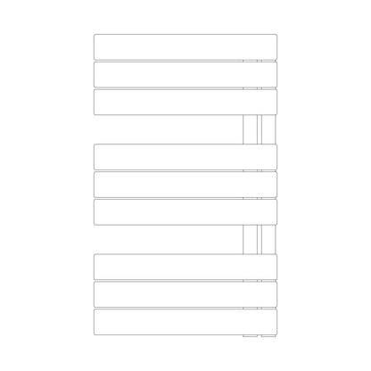 Termoarredo idraulico modello Alba di Lazzarini 830x500 - Cromo by CeramicStore | Lo specialista del tuo bagno