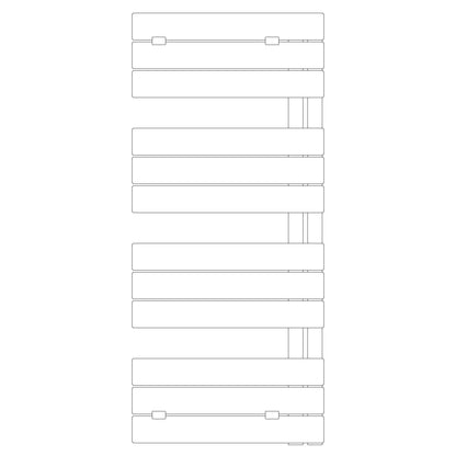 Termoarredo idraulico modello Alba di Lazzarini 1130x500 - Cromo by CeramicStore | Lo specialista del tuo bagno