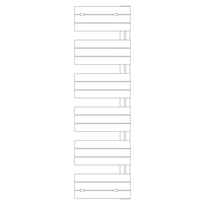 Termoarredo idraulico modello Alba di Lazzarini 1730x500 - Cromo by CeramicStore | Lo specialista del tuo bagno