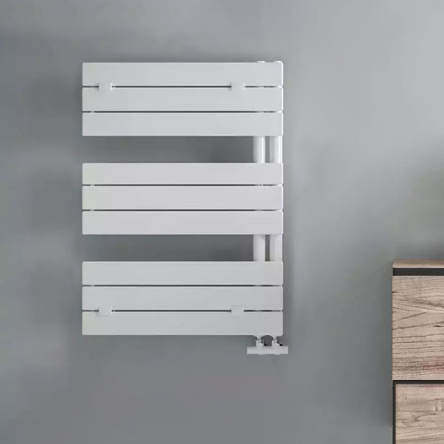 Termoarredo idraulico modello Alba di Lazzarini 830x500 - Bianco by CeramicStore | Lo specialista del tuo bagno