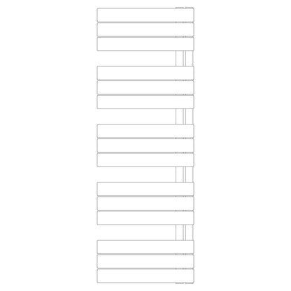 Termoarredo idraulico modello Alba di Lazzarini 1430x500 - Antracite by CeramicStore | Lo specialista del tuo bagno