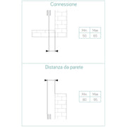 Termoarredo idraulico modello Palermo di Lazzarini 840x500 - Nero Opaco by CeramicStore | Lo specialista del tuo bagno