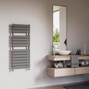 Termoarredo idraulico modello Palermo di Lazzarini 1213x500 - Nero Opaco by CeramicStore | Lo specialista del tuo bagno