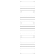 Termoarredo idraulico modello Palermo di Lazzarini 1738x500 - Nero Opaco by CeramicStore | Lo specialista del tuo bagno