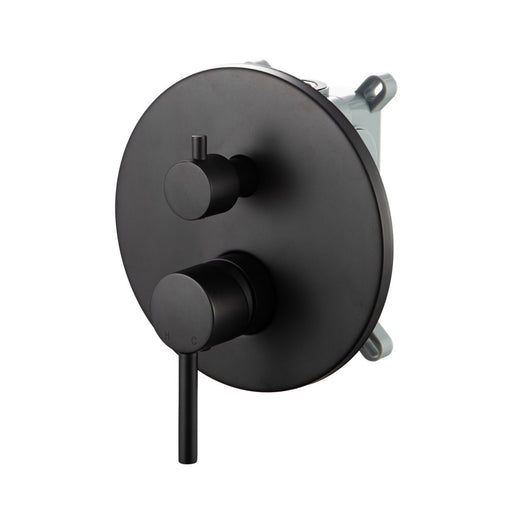 Miscelatore doccia ad incasso due vie con easy box Moon in ottone nero opaco by CeramicStore | Lo specialista del tuo bagno