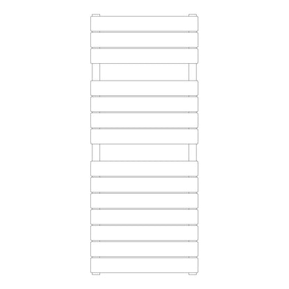 Termoarredo idraulico modello Palermo di Lazzarini 1213x500 - Bianco by CeramicStore | Lo specialista del tuo bagno