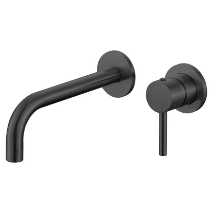 Composizione di miscelatori per lavabo incasso, bidet e doccia 2 vie Moon in ottone nero opaco by CeramicStore | Lo specialista del tuo bagno