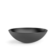 Lavabo vasca tonda da appoggio Lineabeta Acquaio in ceramica opaca senza piletta diametro cm 43 color antracite