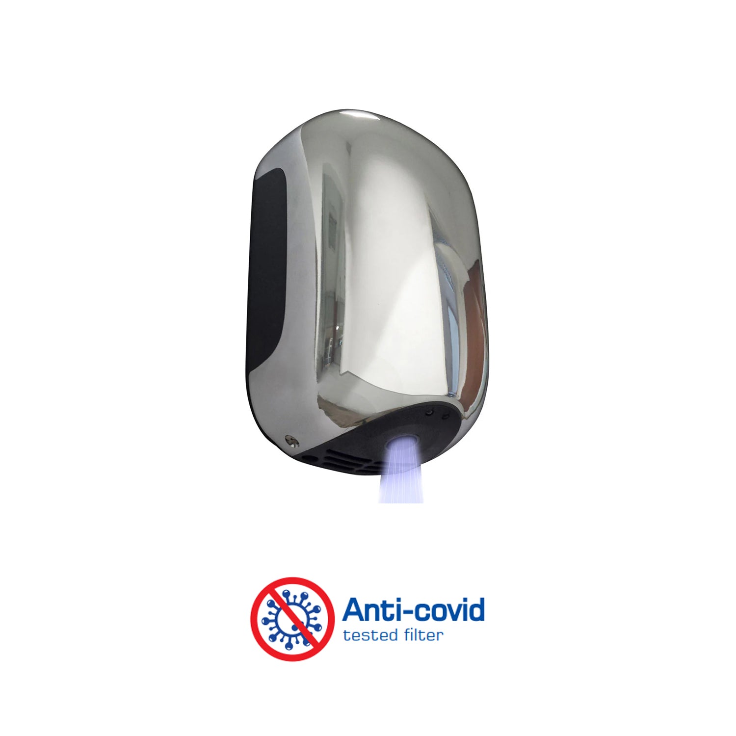 Vama Asciugamani Elettrico Smart Jet Mini - 900W Cromato by CeramicStore | Lo specialista del tuo bagno