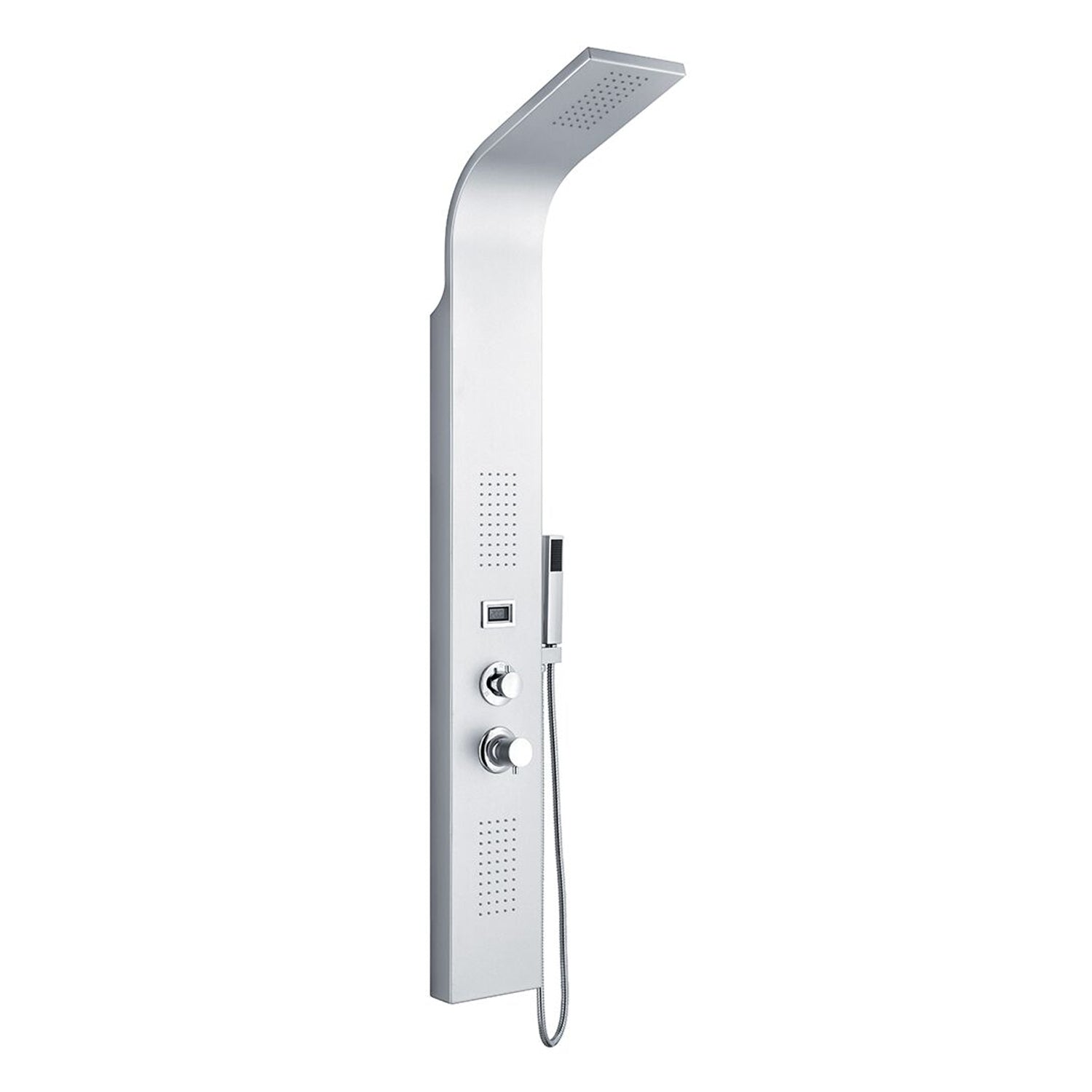 Colonna in acciaio multifunzione anticalcare con miscelatore e display temperatura by CeramicStore | Lo specialista del tuo bagno
