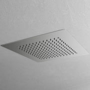 Soffione doccia ad incasso quadrato 35x35 in acciaio inox spessore 2 mm con kit di installazione by CeramicStore | Lo specialista del tuo bagno