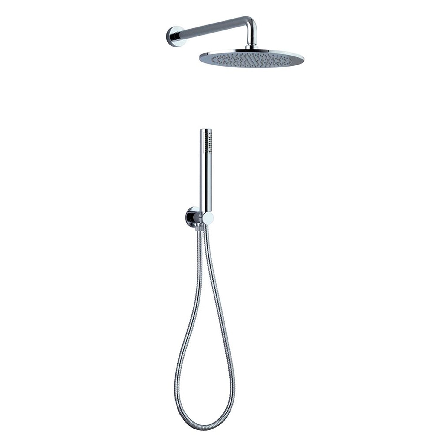 Set doccia composto da soffione Chelsea, doccia e flessibile cromo by CeramicStore | Lo specialista del tuo bagno