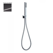 Set presa acqua con supporto, composto da doccia Glamour e flessibile cromo nero by CeramicStore | Lo specialista del tuo bagno