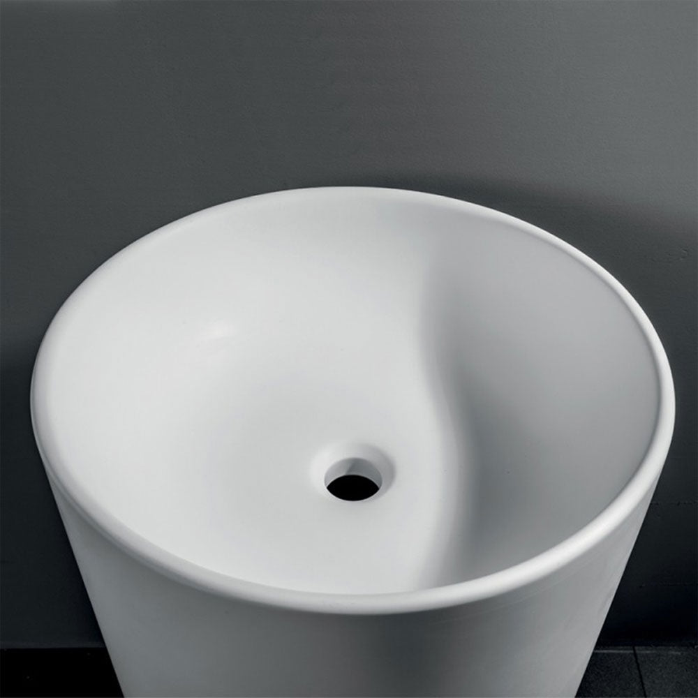 Lavandino da terra 'TheTube Basin' in solid surface à˜ 42,5x91h cm by Cipi by CeramicStore | Lo specialista del tuo bagno