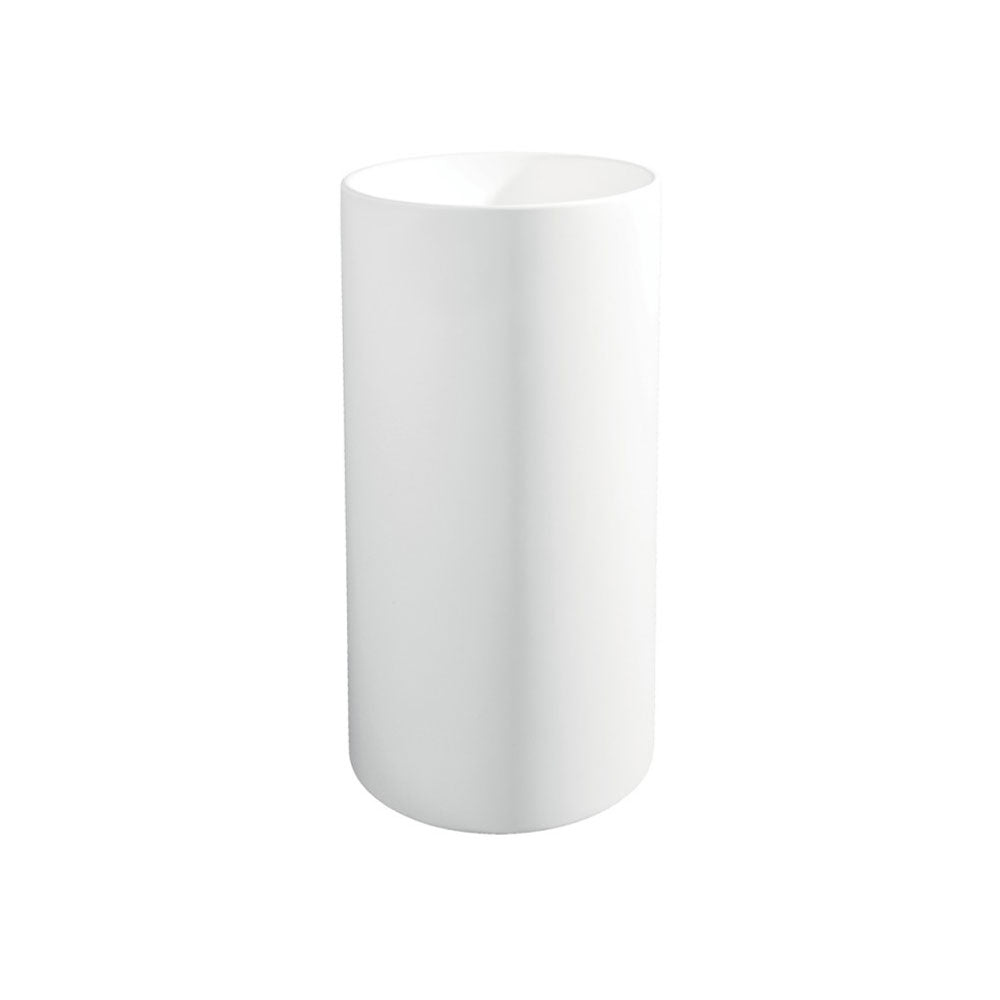 Lavandino da terra 'Cilindro Basin' in resina à˜ 40x90h cm by Cipi - colore bianco by CeramicStore | Lo specialista del tuo bagno