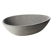 Lavabo da appoggio modello Sodo Basin in resina cm 53x38x16h di Cipi - Cemento