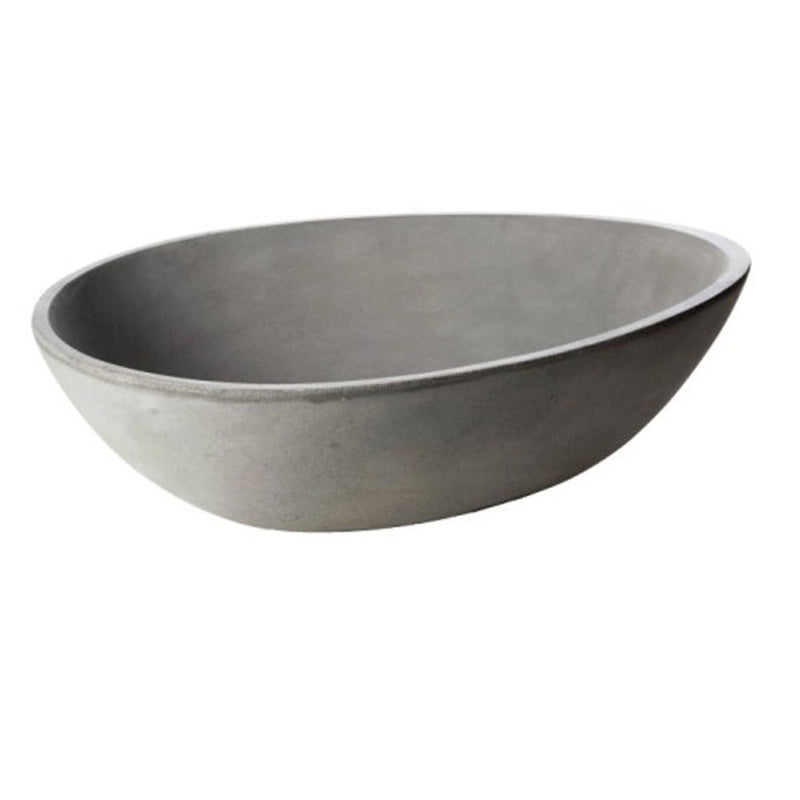 Lavabo da appoggio modello Sodo Basin in resina cm 53x38x16h di Cipi - Cemento