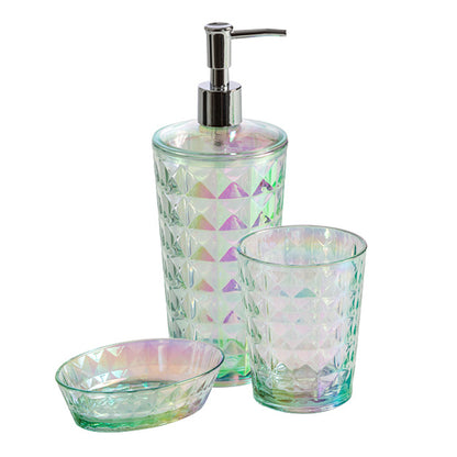 Set Accessori Bagno Cipà¬ collezione Iride in Pet decorato iridescente by CeramicStore | Lo specialista del tuo bagno