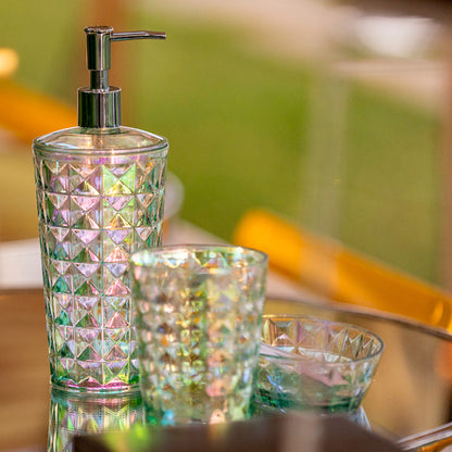 Set Accessori Bagno Cipà¬ collezione Iride in Pet decorato iridescente by CeramicStore | Lo specialista del tuo bagno