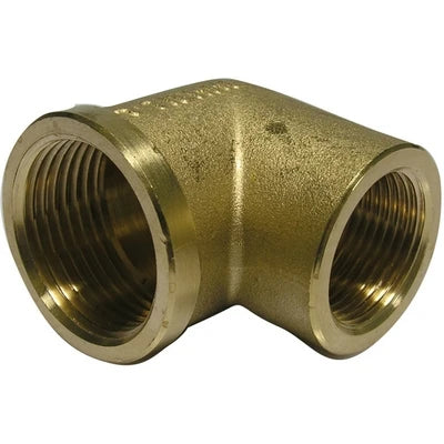 Gomito ridotto ff in ottone giallo 1 x 3/4